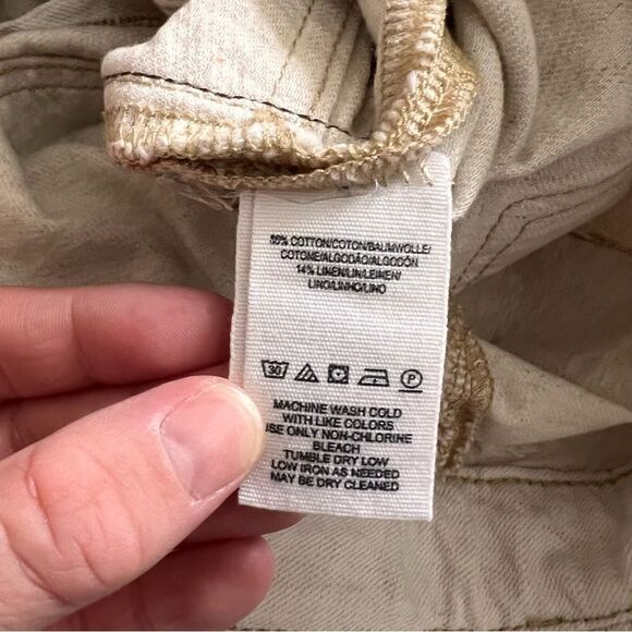 Free People Off White Denim High Waist Paperbag Skirt - Picture 14 of 14